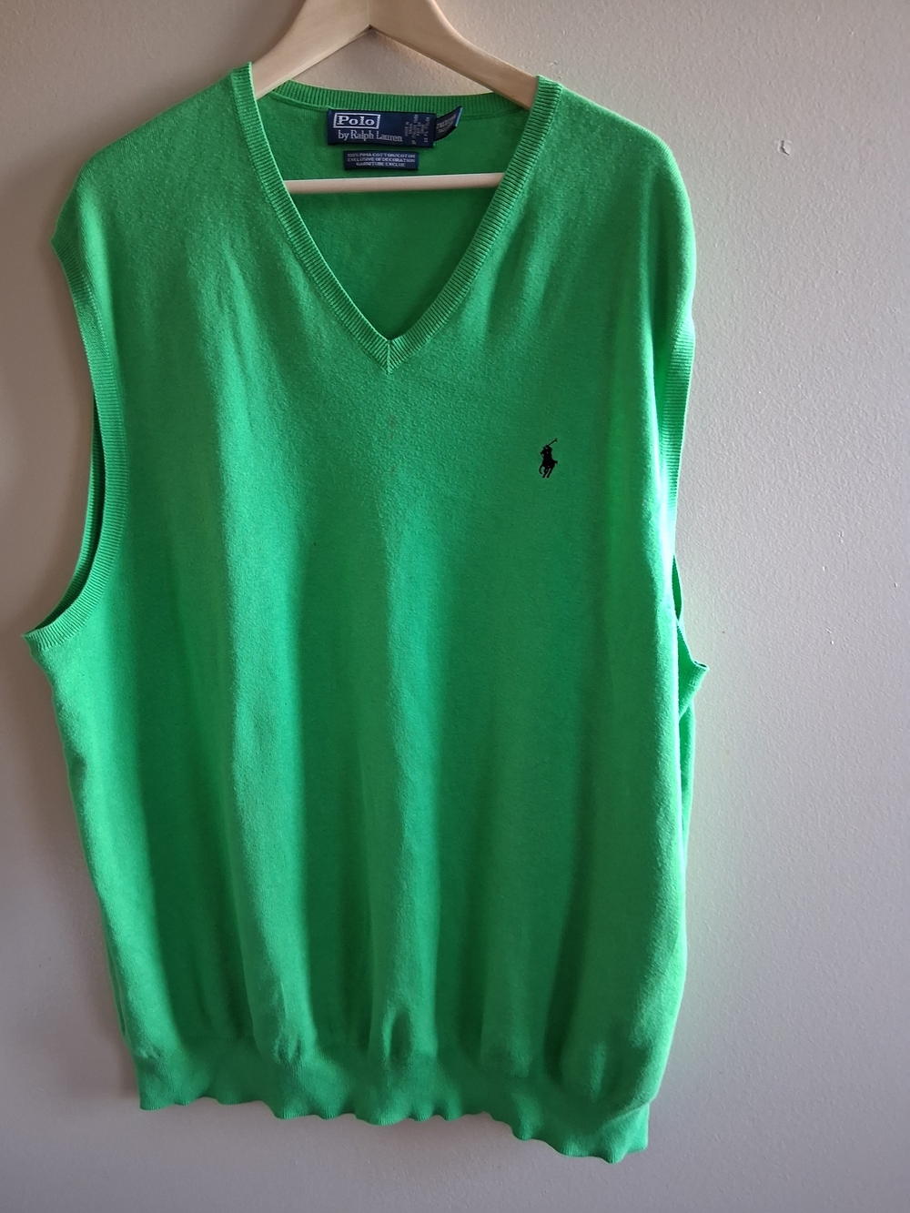 Polo by Ralph Lauren Green V-Neck Sweater Vest